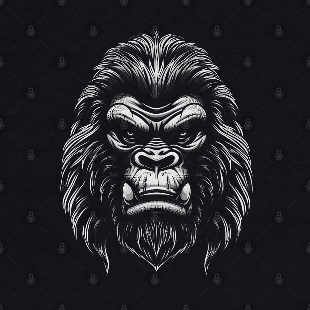 Gorilla head by Allbestshirts